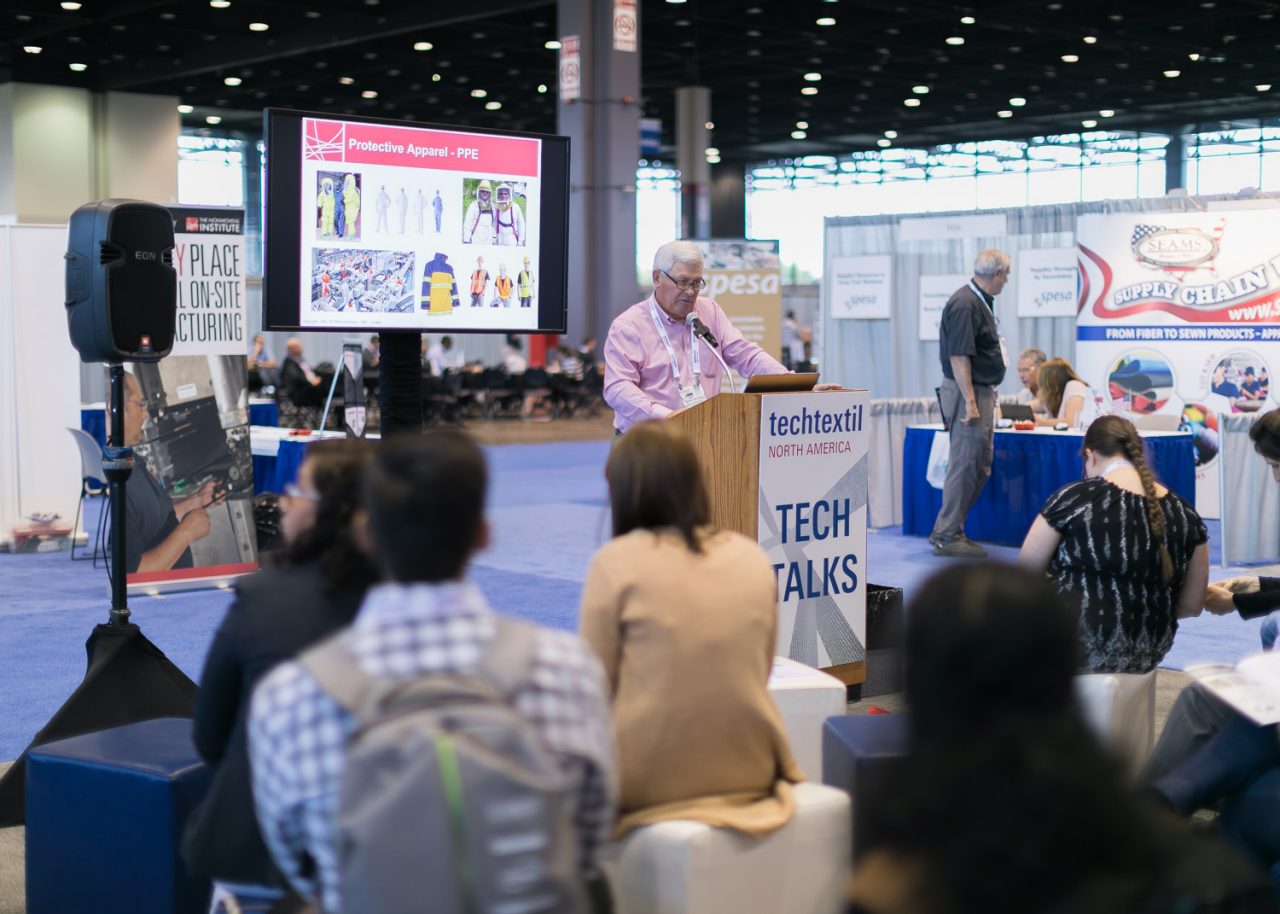 Tech Talks at Techtextil North America 2017. © Messe Frankfurt GmbH/Techtextil North America 